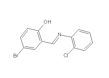 4-bromo-2-{[(2-chlorophenyl)imino]methyl}phenol