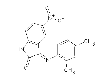 3-[(2,4-dimethylphenyl)imino]-5-nitro-1,3-dihydro-2H-indol-2-one