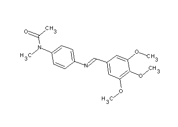 N-methyl-N-{4-[(3,4,5-trimethoxybenzylidene)amino]phenyl}acetamide