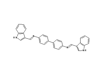 N,N'-bis(1H-indol-3-ylmethylene)-4,4'-biphenyldiamine