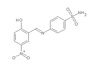4-[(2-hydroxy-5-nitrobenzylidene)amino]benzenesulfonamide