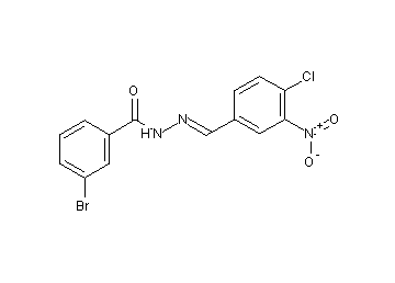 3-bromo-N'-(4-chloro-3-nitrobenzylidene)benzohydrazide