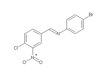 (4-bromophenyl)(4-chloro-3-nitrobenzylidene)amine