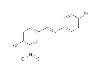 (4-bromophenyl)(4-chloro-3-nitrobenzylidene)amine (4-bromophenyl)(4-chloro-3-nitrobenzylidene)amine
