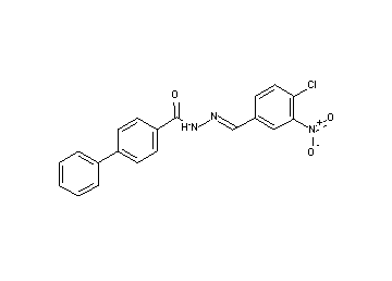 N'-(4-chloro-3-nitrobenzylidene)-4-biphenylcarbohydrazide - Click Image to Close