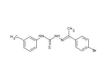 1-(4-bromophenyl)ethanone N-(3-methylphenyl)thiosemicarbazone