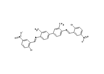 N,N'-bis(2-chloro-5-nitrobenzylidene)-3,3'-dimethyl-4,4'-biphenyldiamine