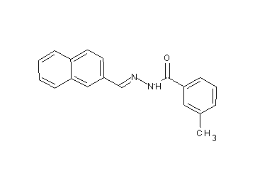 3-methyl-N'-(2-naphthylmethylene)benzohydrazide - Click Image to Close