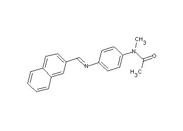N-methyl-N-{4-[(2-naphthylmethylene)amino]phenyl}acetamide
