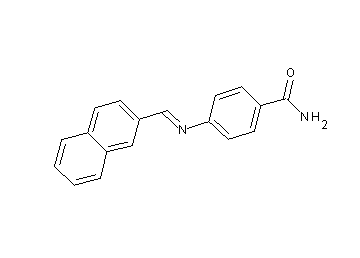 4-[(2-naphthylmethylene)amino]benzamide