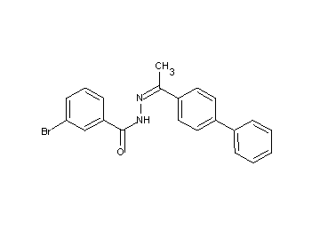 N'-[1-(4-biphenylyl)ethylidene]-3-bromobenzohydrazide