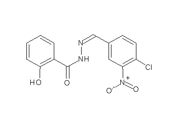 N'-(4-chloro-3-nitrobenzylidene)-2-hydroxybenzohydrazide N'-(4-chloro-3-nitrobenzylidene)-2-hydroxybenzohydrazide