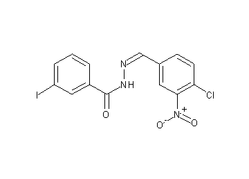 N'-(4-chloro-3-nitrobenzylidene)-3-iodobenzohydrazide