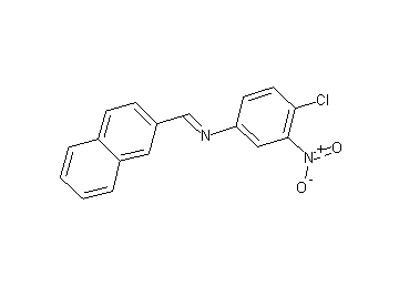 (4-chloro-3-nitrophenyl)(2-naphthylmethylene)amine (4-chloro-3-nitrophenyl)(2-naphthylmethylene)amine
