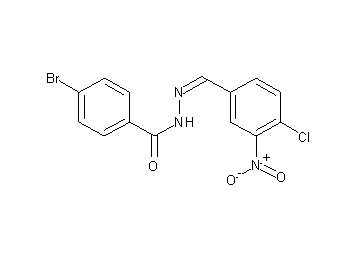 4-bromo-N'-(4-chloro-3-nitrobenzylidene)benzohydrazide