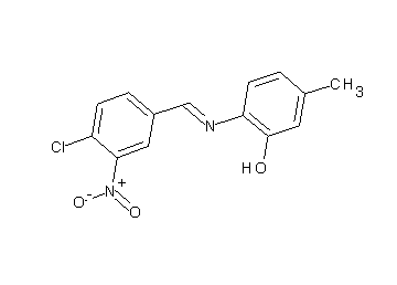 2-[(4-chloro-3-nitrobenzylidene)amino]-5-methylphenol