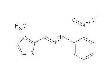 1-[(3-methyl-2-thienyl)methylene]-2-(2-nitrophenyl)hydrazine