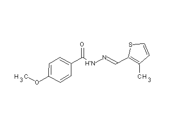 4-methoxy-N'-[(3-methyl-2-thienyl)methylene]benzohydrazide