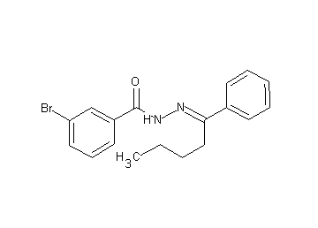 3-bromo-N'-(1-phenylpentylidene)benzohydrazide