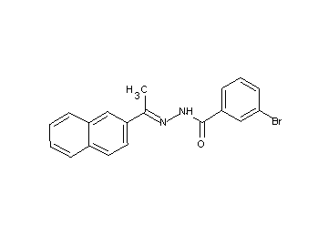 3-bromo-N'-[1-(2-naphthyl)ethylidene]benzohydrazide