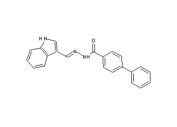 N'-(1H-indol-3-ylmethylene)-4-biphenylcarbohydrazide