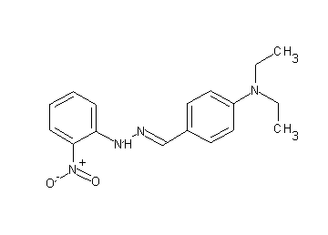 N,N-diethyl-4-[2-(2-nitrophenyl)carbonohydrazonoyl]aniline