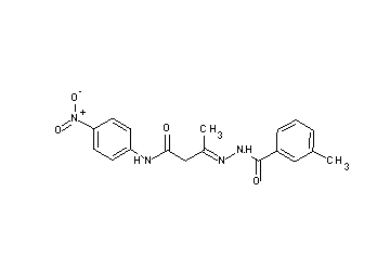 3-[(3-methylbenzoyl)hydrazono]-N-(4-nitrophenyl)butanamide