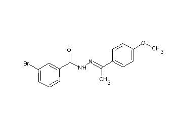 3-bromo-N'-[1-(4-methoxyphenyl)ethylidene]benzohydrazide