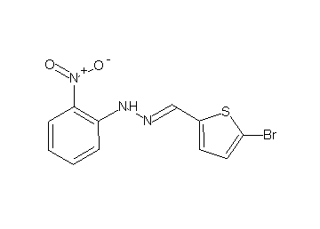1-[(5-bromo-2-thienyl)methylene]-2-(2-nitrophenyl)hydrazine