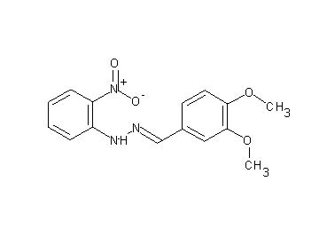 1-(3,4-dimethoxybenzylidene)-2-(2-nitrophenyl)hydrazine - Click Image to Close