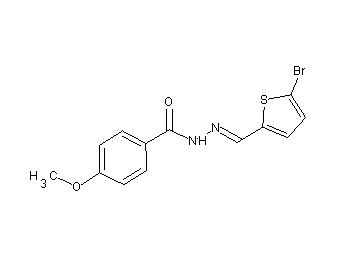 N'-[(5-bromo-2-thienyl)methylene]-4-methoxybenzohydrazide