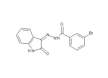 3-bromo-N'-(2-oxo-1,2-dihydro-3H-indol-3-ylidene)benzohydrazide
