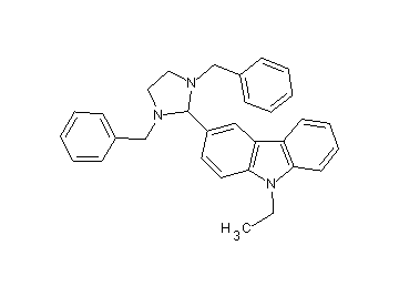3-(1,3-dibenzyl-2-imidazolidinyl)-9-ethyl-9H-carbazole