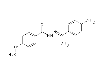 N'-[1-(4-aminophenyl)ethylidene]-4-methoxybenzohydrazide