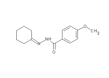 N'-cyclohexylidene-4-methoxybenzohydrazide