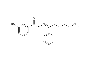 3-bromo-N'-(1-phenylhexylidene)benzohydrazide
