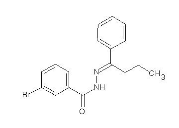 3-bromo-N'-(1-phenylbutylidene)benzohydrazide