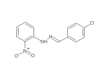 1-(4-chlorobenzylidene)-2-(2-nitrophenyl)hydrazine 1-(4-chlorobenzylidene)-2-(2-nitrophenyl)hydrazine