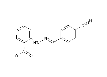 4-[2-(2-nitrophenyl)carbonohydrazonoyl]benzonitrile