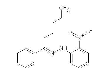 1-(2-nitrophenyl)-2-(1-phenylhexylidene)hydrazine