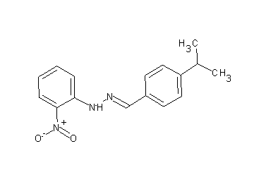 1-(4-isopropylbenzylidene)-2-(2-nitrophenyl)hydrazine 1-(4-isopropylbenzylidene)-2-(2-nitrophenyl)hydrazine