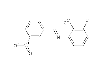 (3-chloro-2-methylphenyl)(3-nitrobenzylidene)amine - Click Image to Close