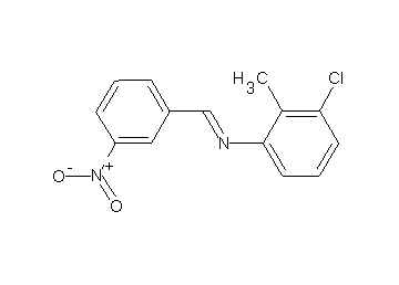 (3-chloro-2-methylphenyl)(3-nitrobenzylidene)amine (3-chloro-2-methylphenyl)(3-nitrobenzylidene)amine
