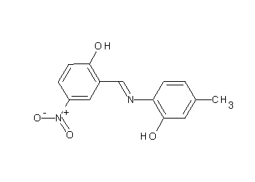 2-{[(2-hydroxy-4-methylphenyl)imino]methyl}-4-nitrophenol
