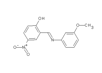 2-{[(3-methoxyphenyl)imino]methyl}-4-nitrophenol
