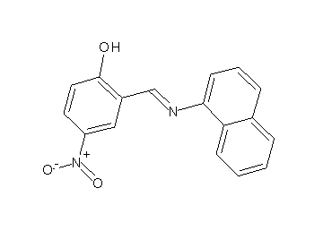 2-[(1-naphthylimino)methyl]-4-nitrophenol