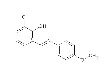 3-{[(4-methoxyphenyl)imino]methyl}-1,2-benzenediol