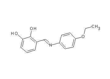 3-{[(4-ethoxyphenyl)imino]methyl}-1,2-benzenediol