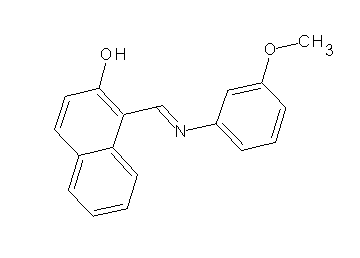 1-{[(3-methoxyphenyl)imino]methyl}-2-naphthol