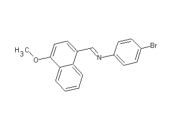 (4-bromophenyl)[(4-methoxy-1-naphthyl)methylene]amine